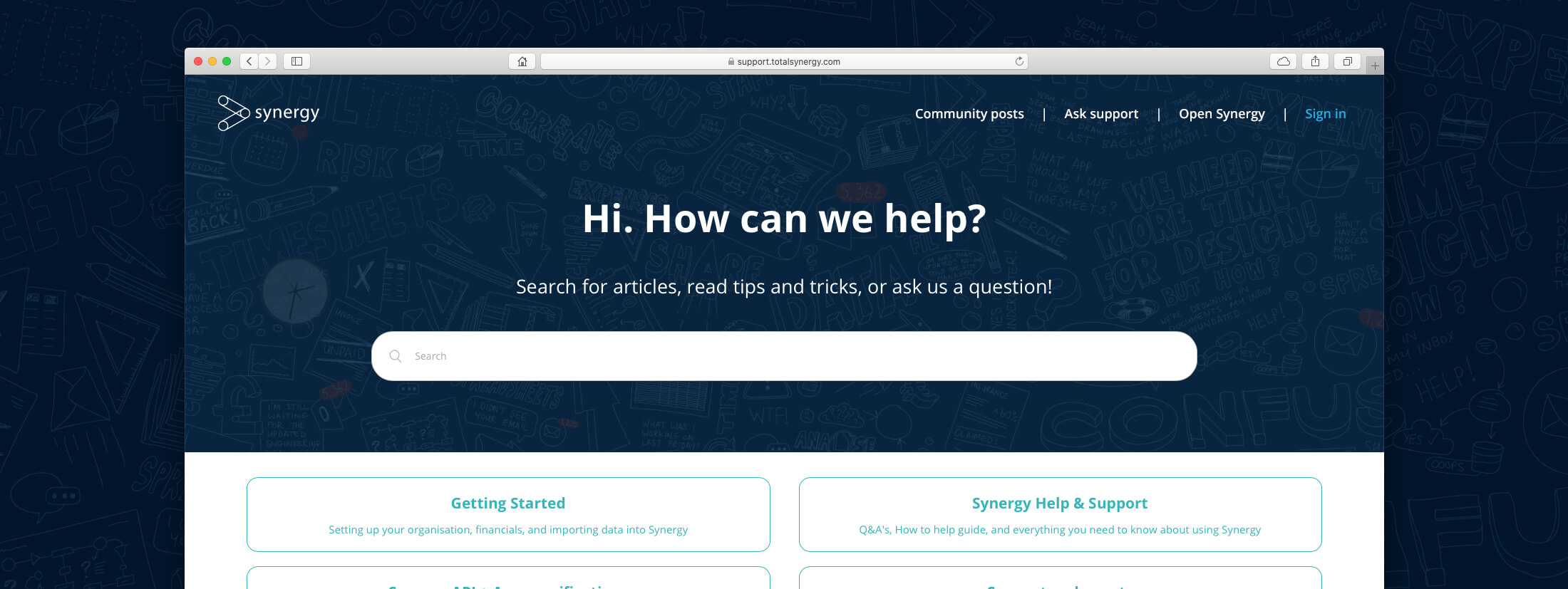 Help! You don’t need somebody — Synergy’s self-helpful October update